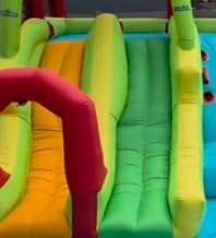 WELLFUNTIME Large Inflatable Water Slide Park with Air Blower customer photo 1