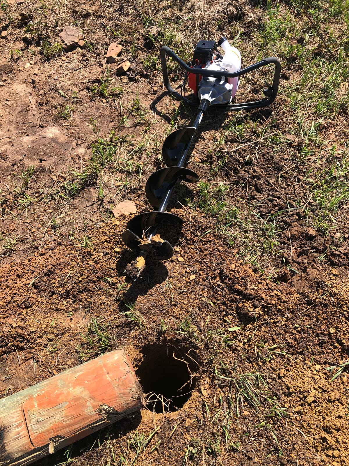GardenTrax Earth Auger Combo 43cc 2cycle Powerhead with 8 Inch Auger Drill Bit EPA Compliant Post Hole Digger customer photo 1