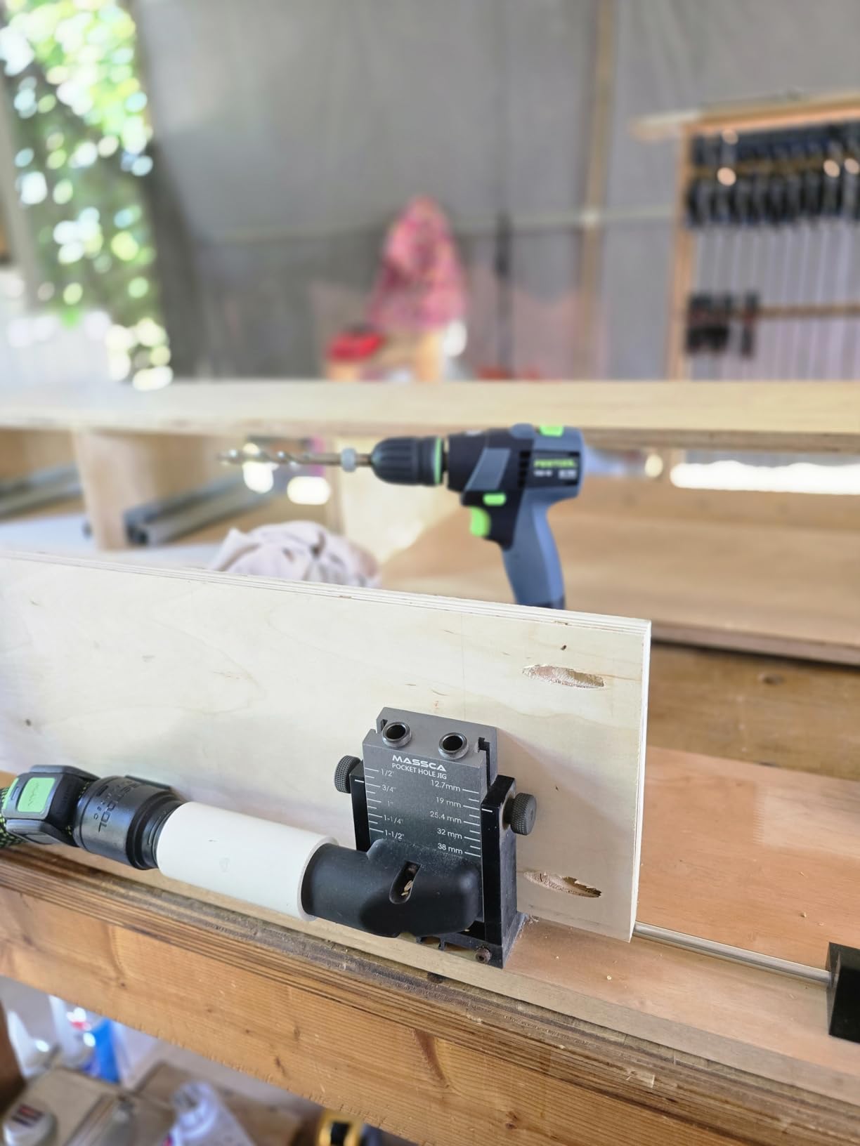 Massca Pro M2 Pocket Hole Jig, Aluminum Woodworking Tools for Wood Joinery customer photo 1