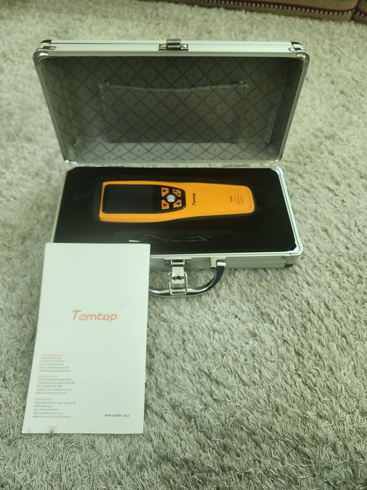 Temtop Air Quality Monitor CO2 Detector Professional Carbon Dioxide PM2.5 PM10 Formaldehyde Temperature and Humidity Monitor w/Audio Alarm Data Export (M2000 2nd) | M2000 2nd, PM2.5 PM10 Formaldehyde, Temperature & Humidity, Audio Alarm, Data Export for Indoor Analysis customer photo 2