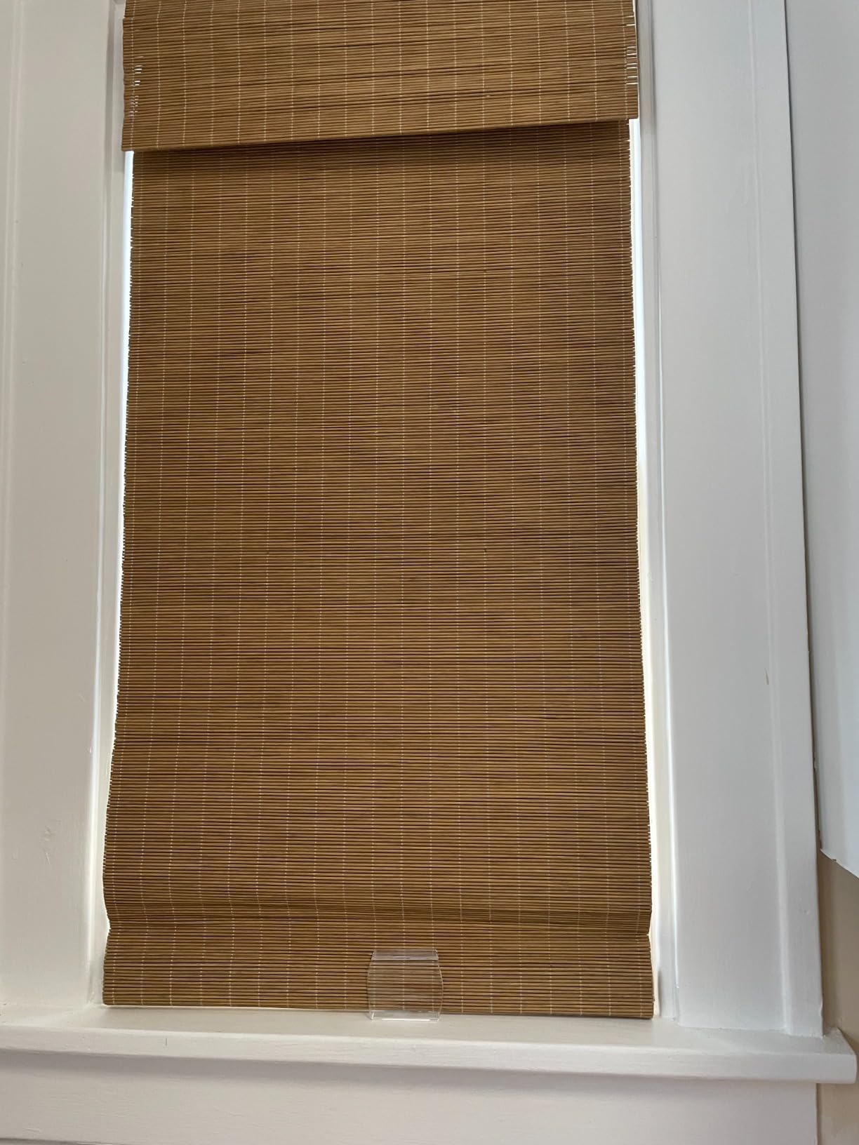 Letau No Drill No Tools Cordless Wood Window Shades Blinds, Bamboo Light Filtering Roller Shades, Color 19 customer photo 1