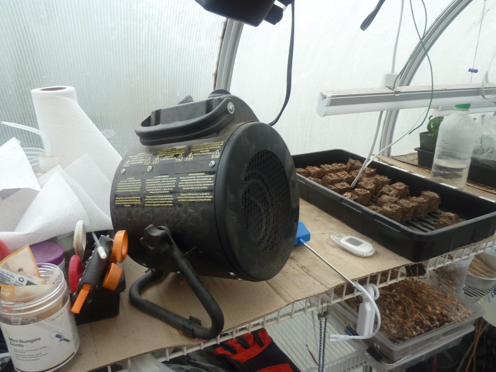 Electric Heater Fan, Portable With Overheat Protection, Fast Heating, Small for Greenhouse, Grow Tent, Workplace, Garage customer photo 1