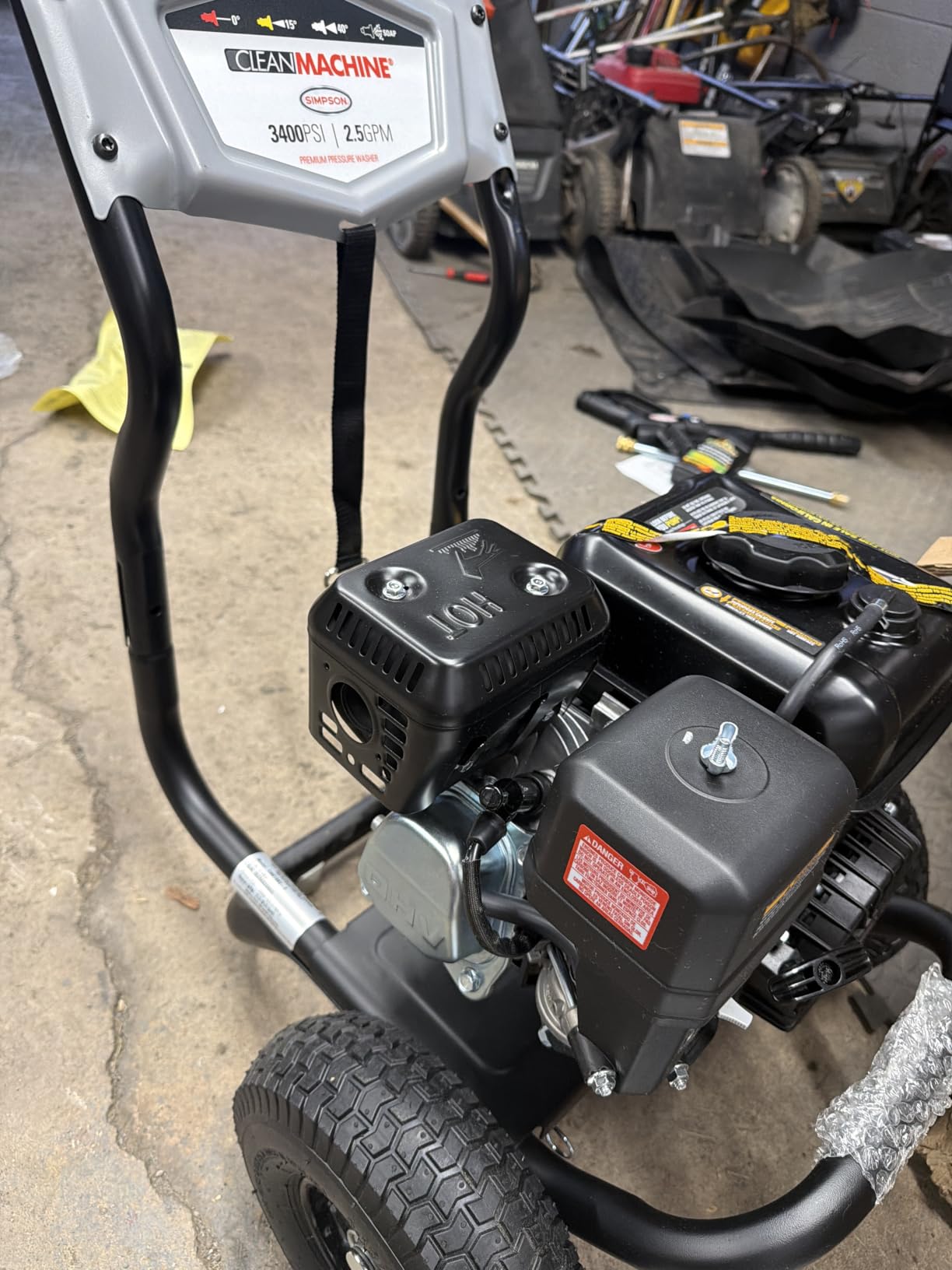 Simpson Clean Machine 3400 PSI Gas Pressure Washer, 2.5 GPM, CRX engine customer photo 2