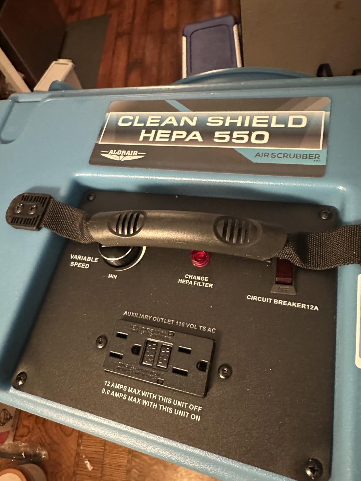 ALORAIR PureAiro HEPA Pro 870 Air Scrubber with UV-C Light Sterilization customer photo 2