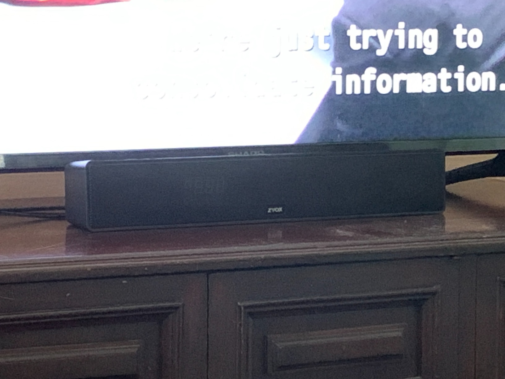 ZVOX AccuVoice AV157 Dialogue Clarifying Soundbar- 12 Levels of Voice Boost customer photo 2