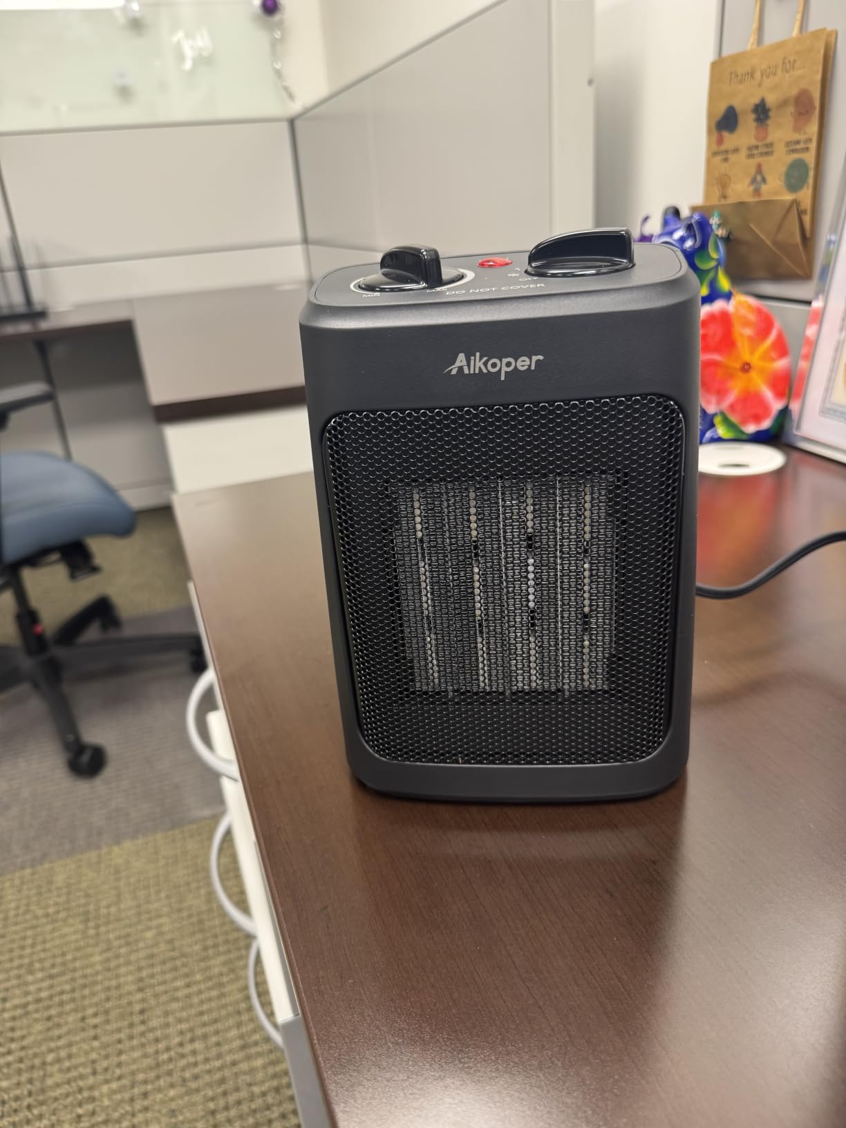 Space Heater, 1500W Electric Heaters Indoor Portable with Thermostat customer photo 2