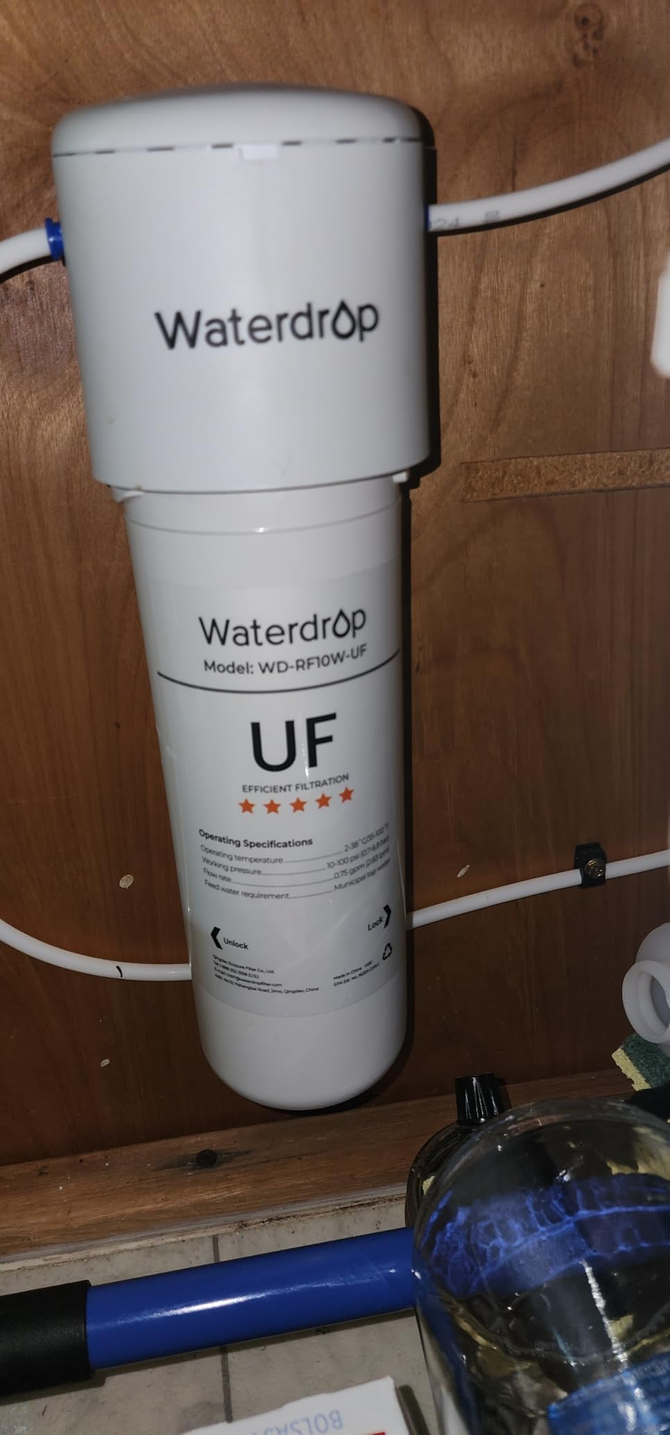 Waterdrop 10UB Under Sink Water Filter System with Dedicated Faucet customer photo 2