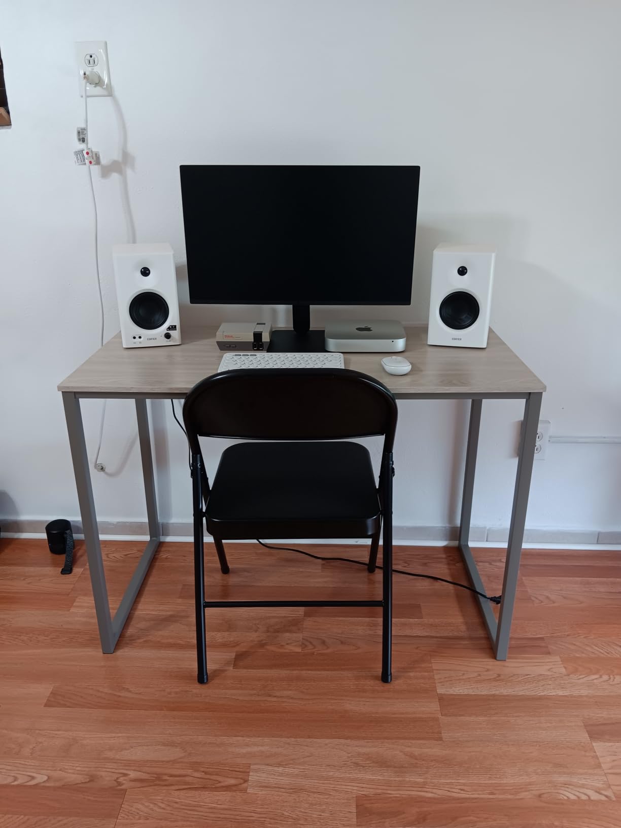 SHW Mission 55 x 60 L-Shape Home Office Computer Desk, Black customer photo 1