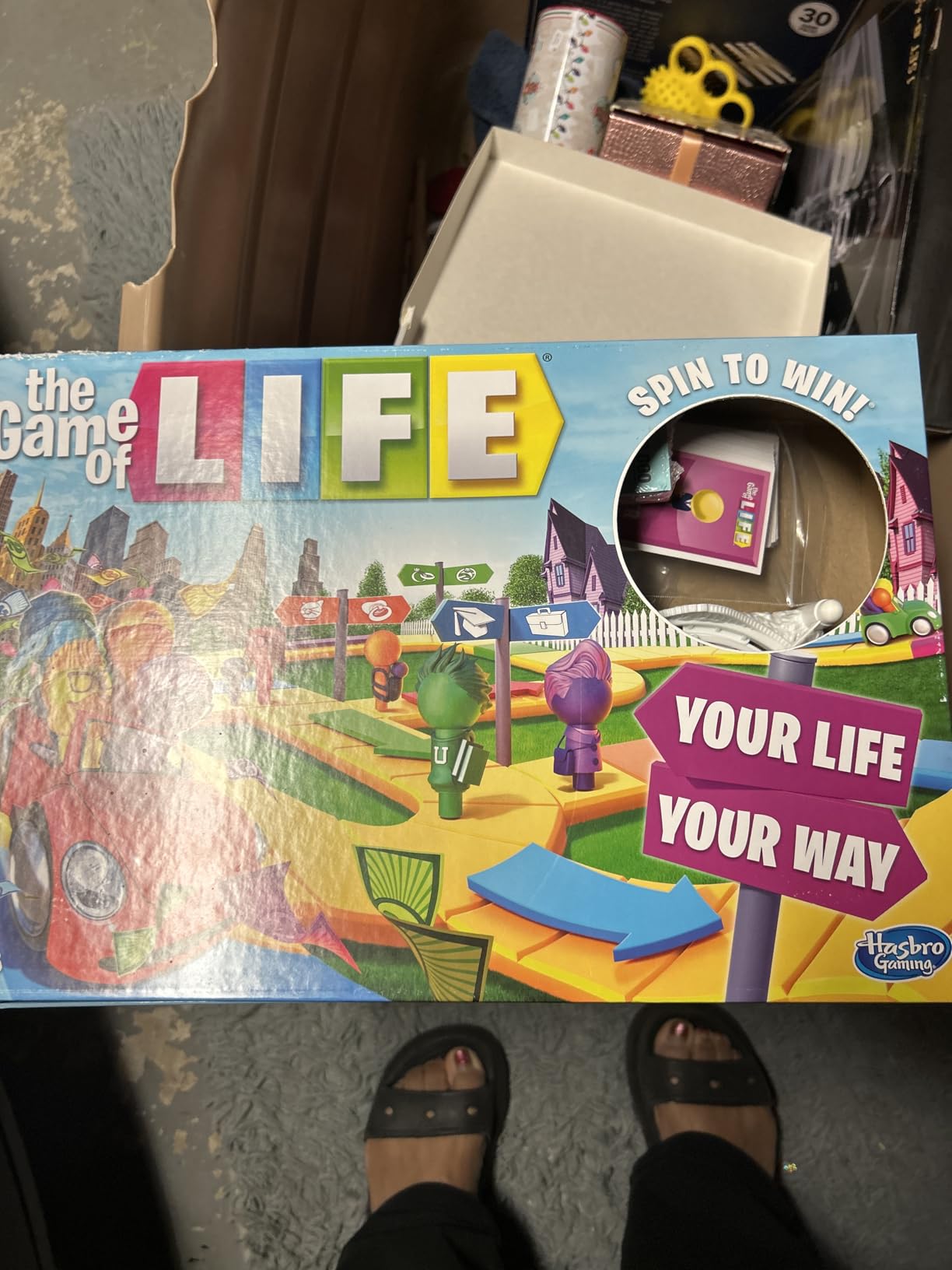 The Game of Life Board Game, Family Games for Kids Ages 8 and Up, Pegs Come in 6 Colors, Family Board Games for 2 to 4 Players customer photo 1