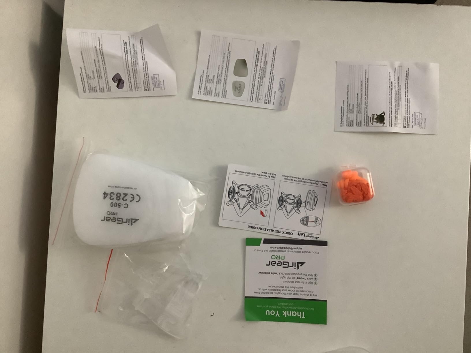 AirGearPro G-500 Reusable Respirator Mask with A1P2 Vapor & Dust Filters customer photo 2