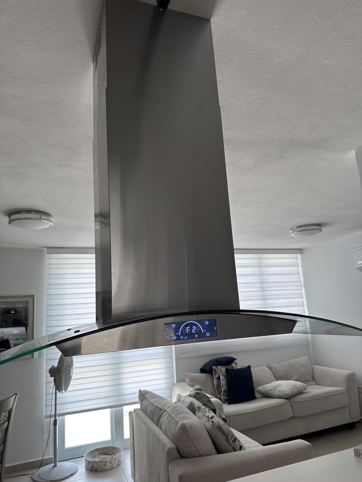 FIREGAS Island Range Hood 36 inch, 700 CFM Island Mount Kitchen Vent Hood customer photo 2