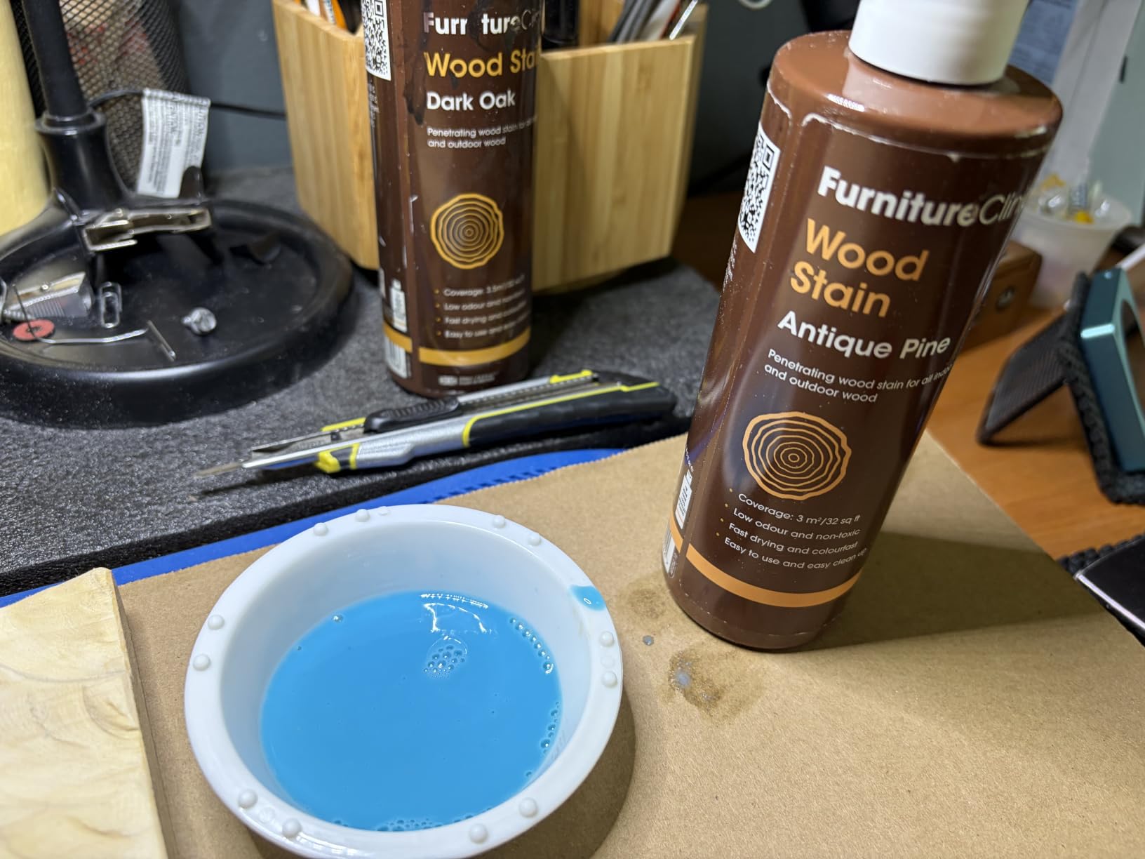 Furniture Clinic Wood Stain, Water-Based & Fast Drying, Dark Oak customer photo 2