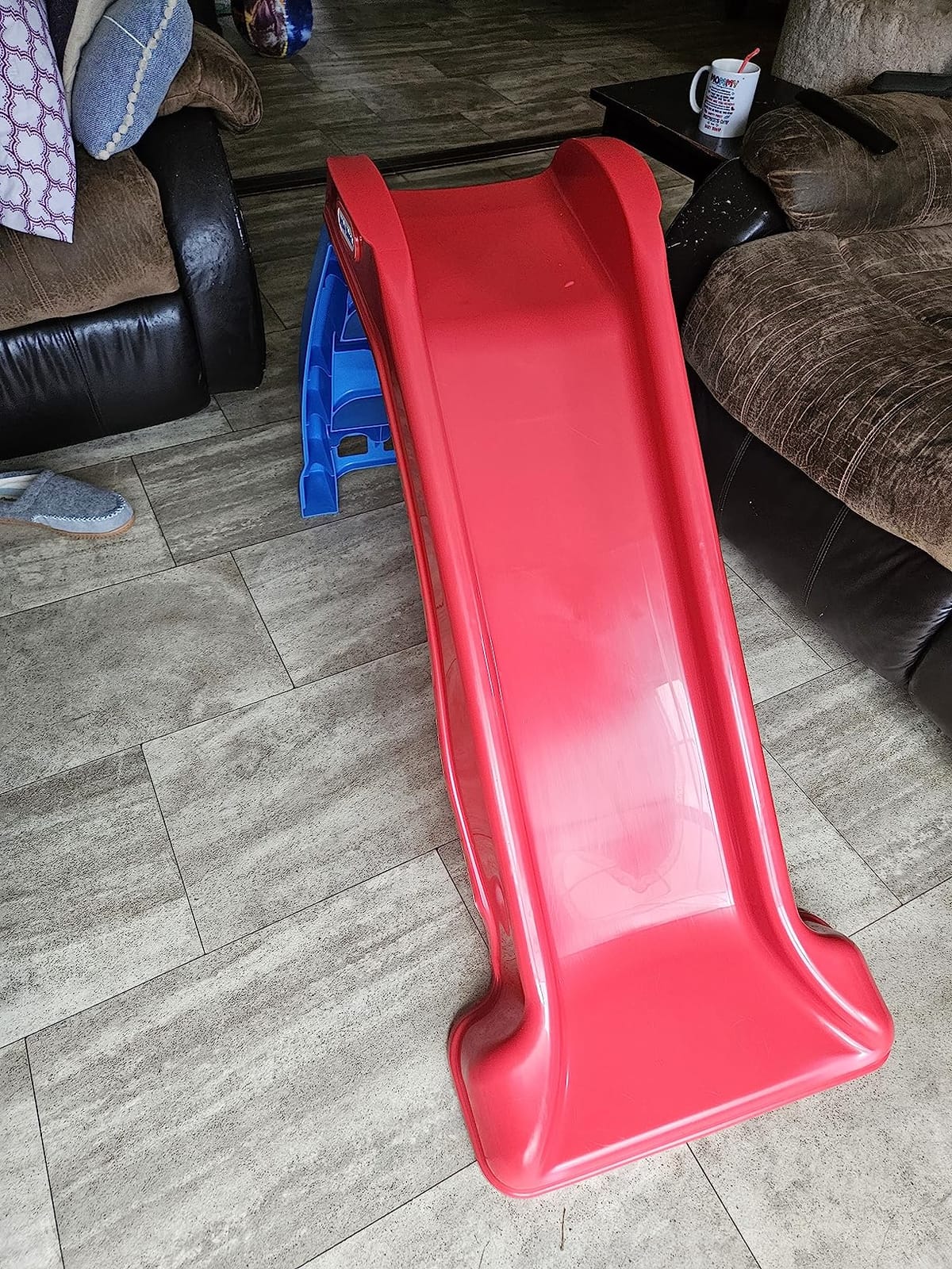 Little Tikes Light-Up First Slide for Kids Indoors/Outdoors , Red customer photo 2