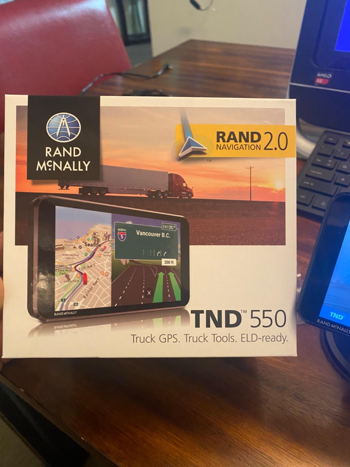 Rand McNally TND 550 5-inch GPS Truck Navigator with Industry's Best Custom Trucking Routes, Rand Navigation 2.0, Download 2025 Maps customer photo 1