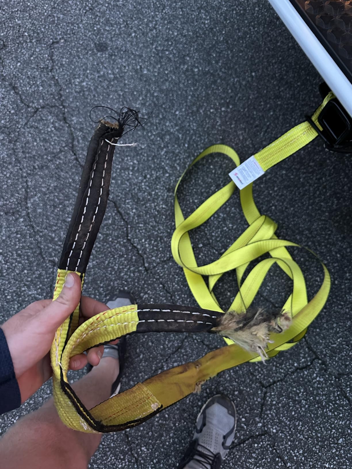 Recovery Tow Strap 2in×20ft Heavy Duty 20,000 LBS Breaking Strength customer photo 1