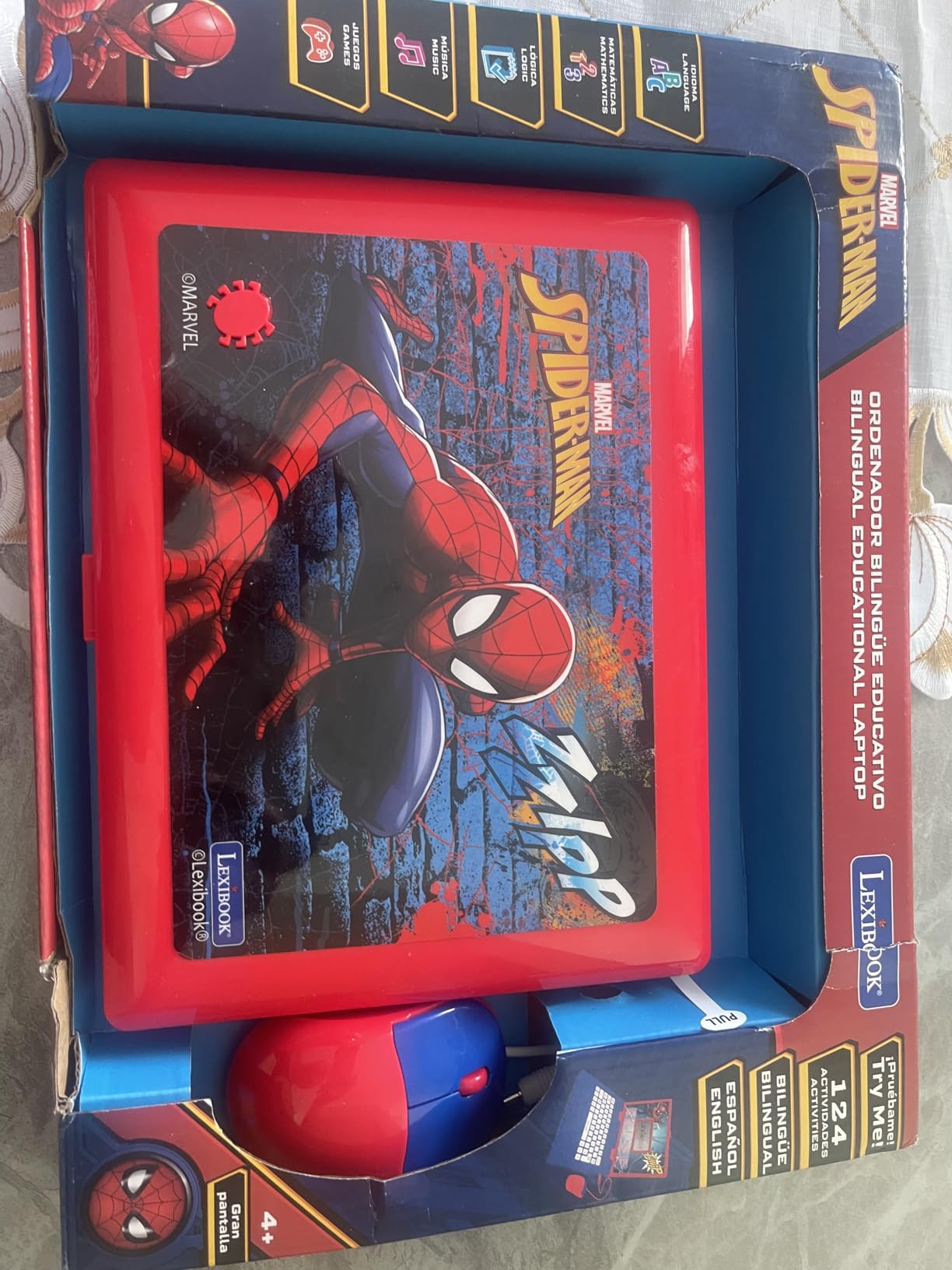 Lexibook, Spider-Man Educational Laptop for Kids, JC598SPi2 customer photo 2