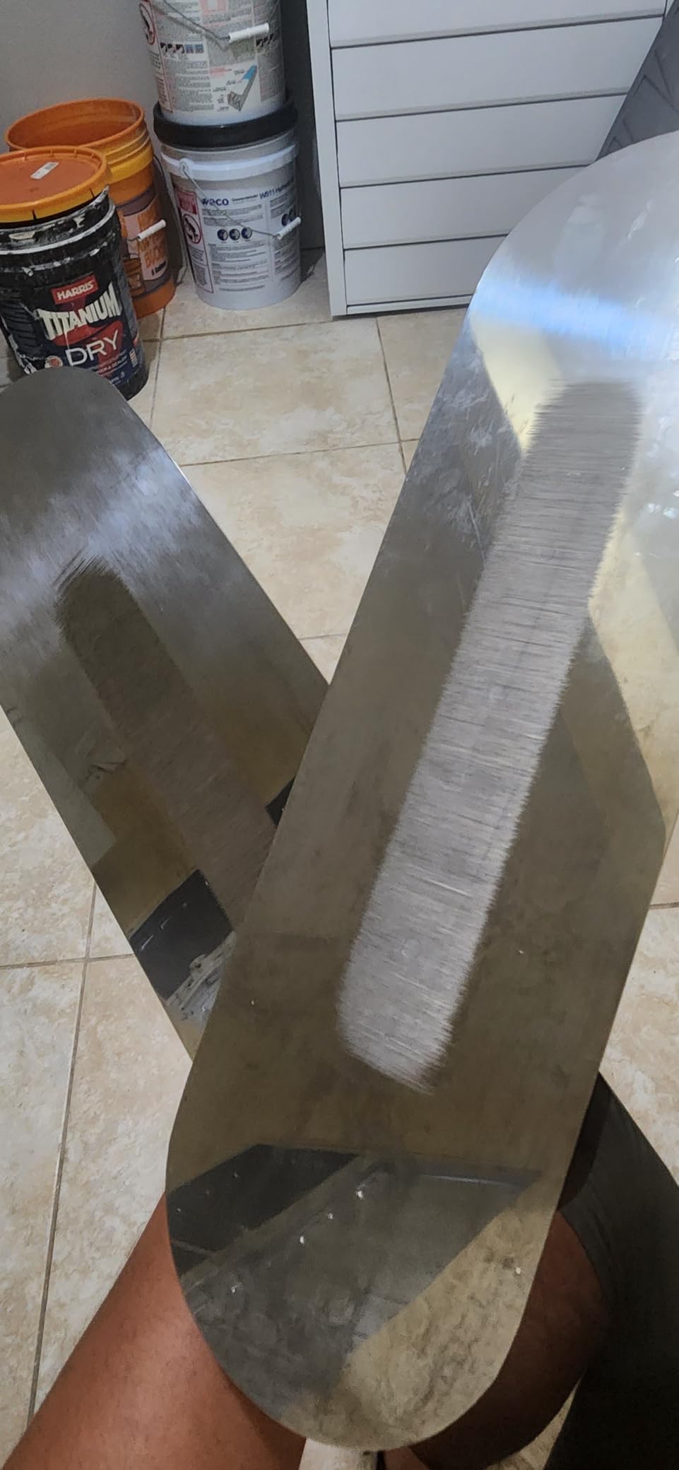 Goldblatt 2 Pieces Stainless Steel Pool Trowel for Concrete Finishing customer photo 2
