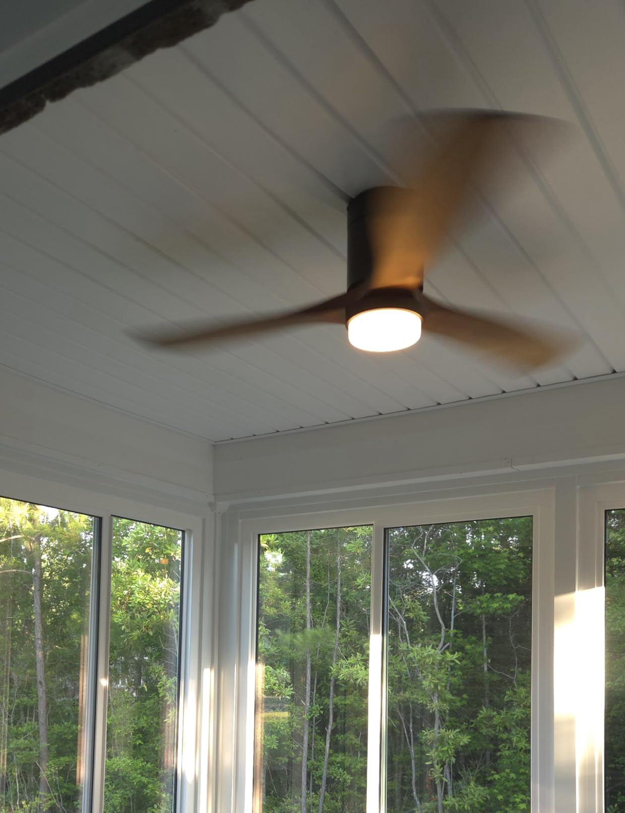 Sofucor 52 Inch Wood Ceiling Fans with Lights and Remote, Low Profile customer photo 1