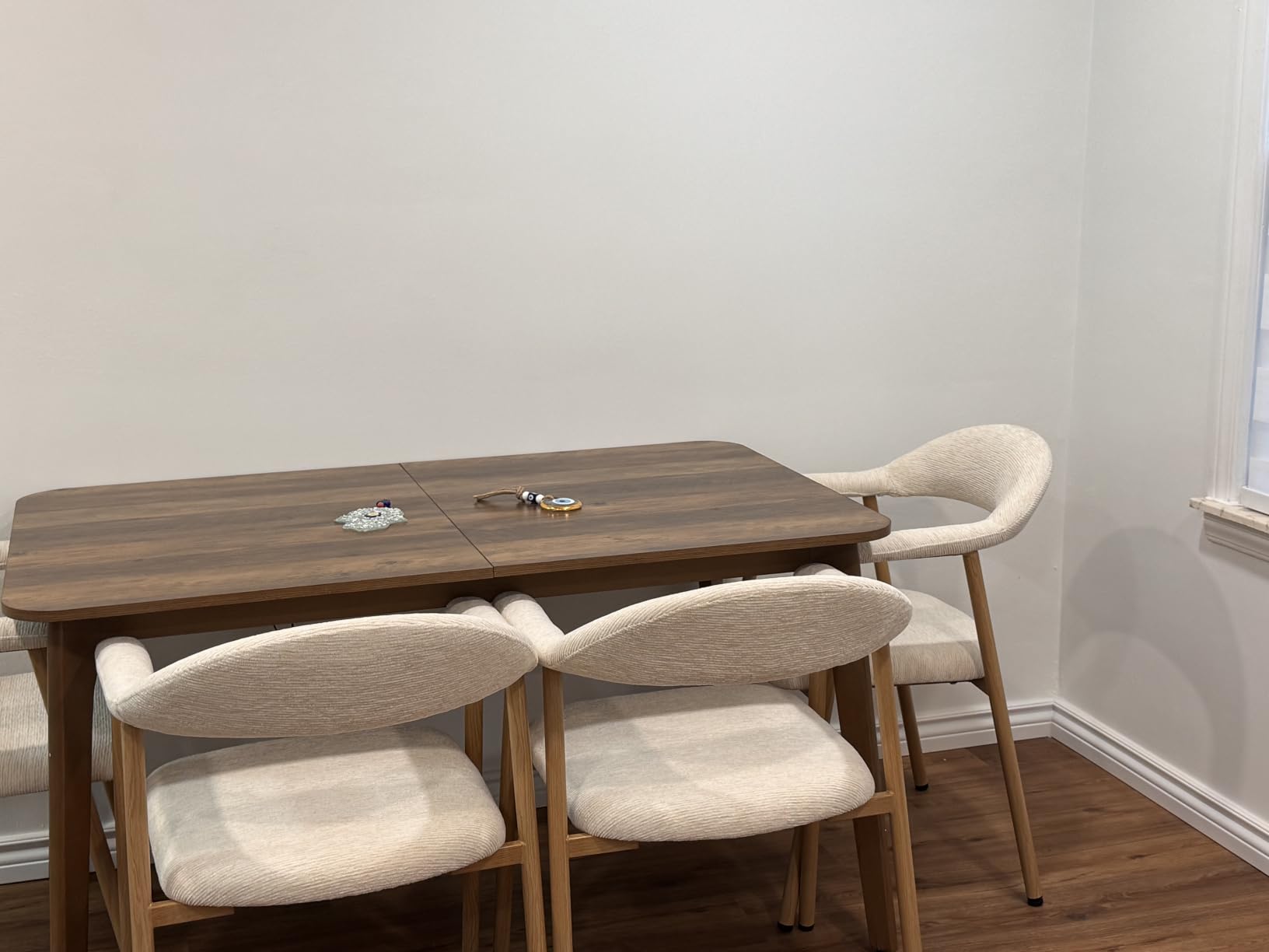 VASAGLE Folding Dining Table, Kitchen Table customer photo 2