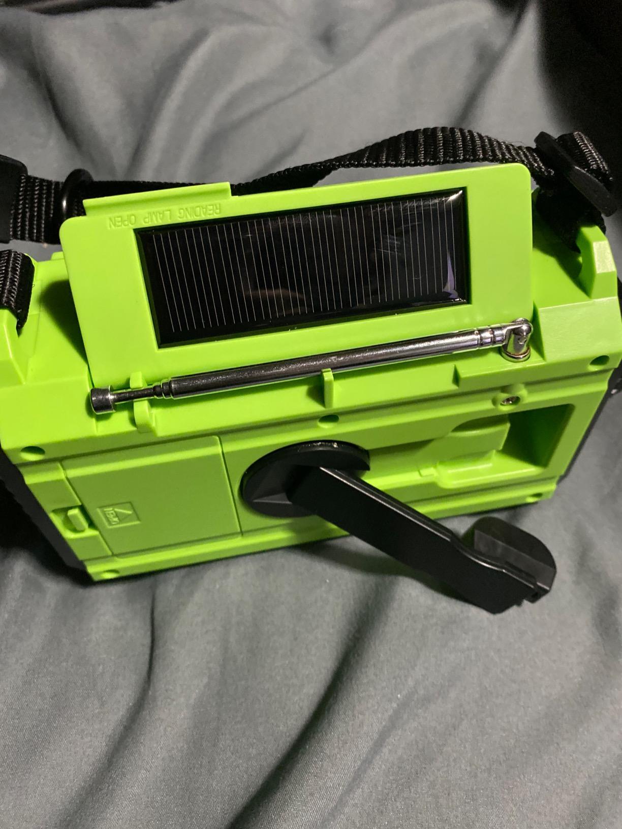 Emergency Crank Weather Radio with NOAA Auto Alerts and Shortwave, 5000mAh customer photo 2