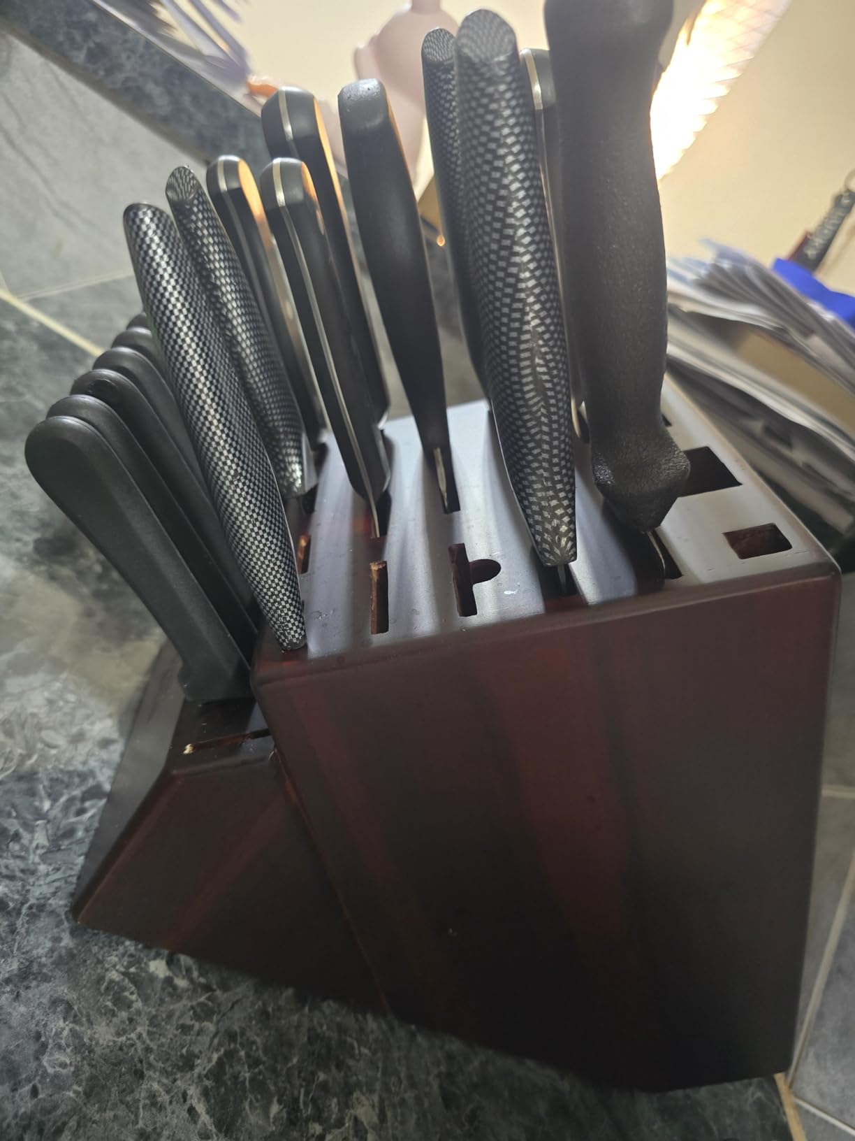 Cooks Standard Acacia Wood 25-Slot Universal Knife Block without Knives customer photo 1