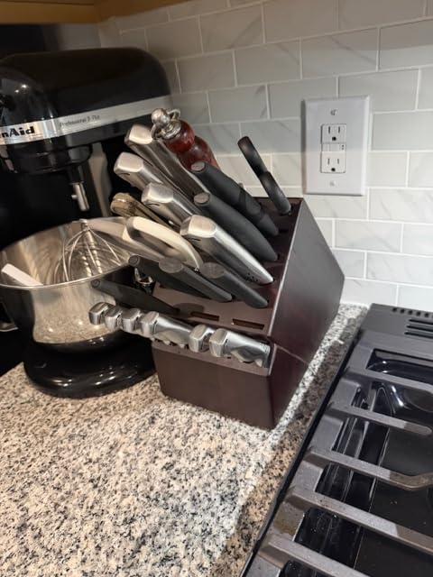 Cooks Standard Acacia Wood 25-Slot Universal Knife Block without Knives customer photo 2