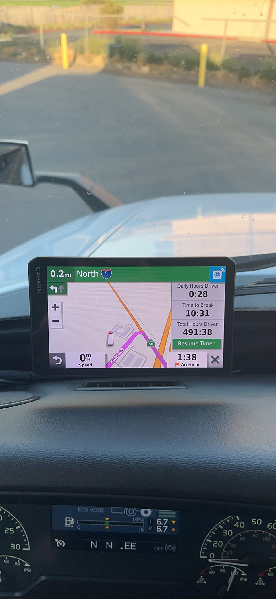 Garmin - dezl OTR700 7 inches GPS Truck Navigator - Black 010-02313-00 (Renewed) customer photo 2