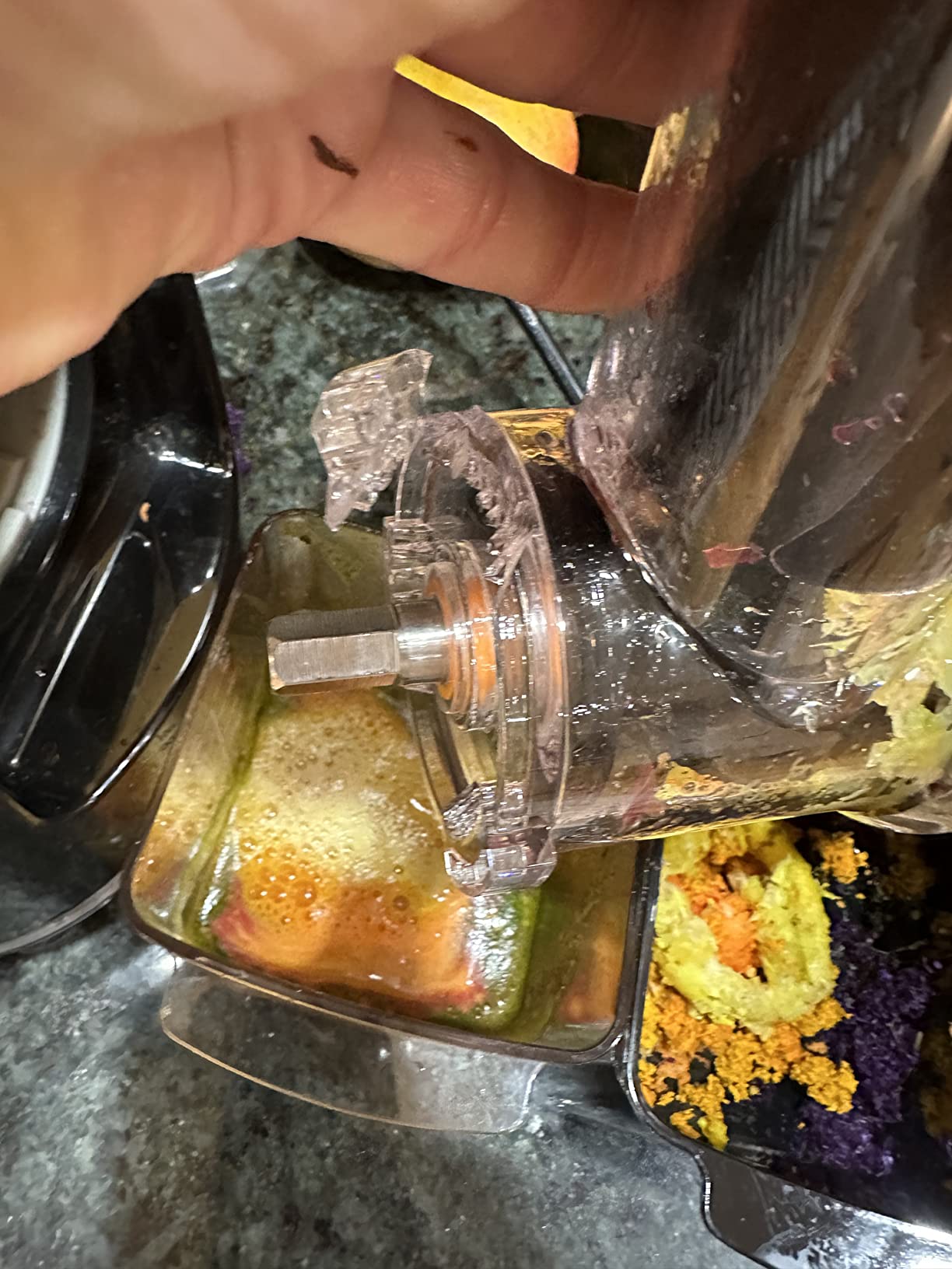 Omega H3000RED Cold Press 365 Juicer Slow Masticating Extractor Creates Delicious Fruit Vegetable and Leafy Green High Juice Yield and Preserves Nutritional Value, 150-Watt, Red customer photo 2