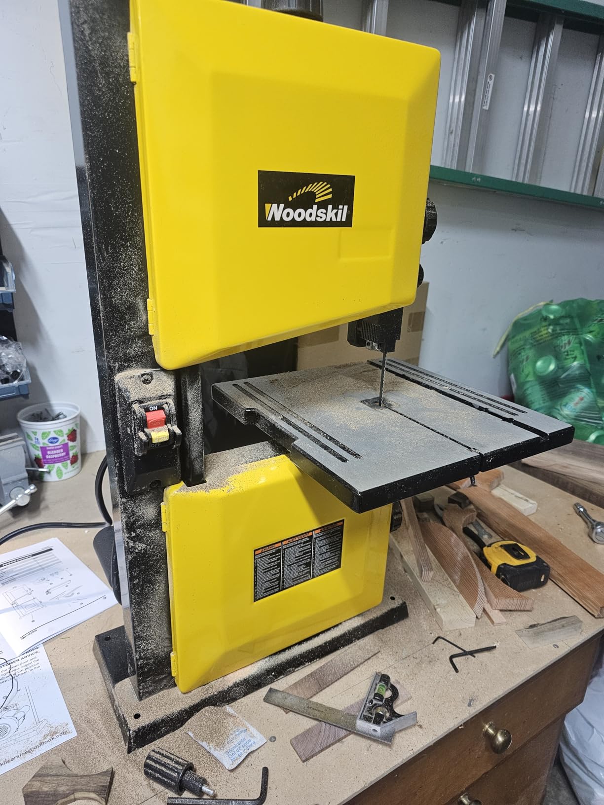 WOODSKIL 9-Inch Band Saw, 3-Amp Benchtop Bandsaw, 2500 FPM Blade Speed customer photo 1