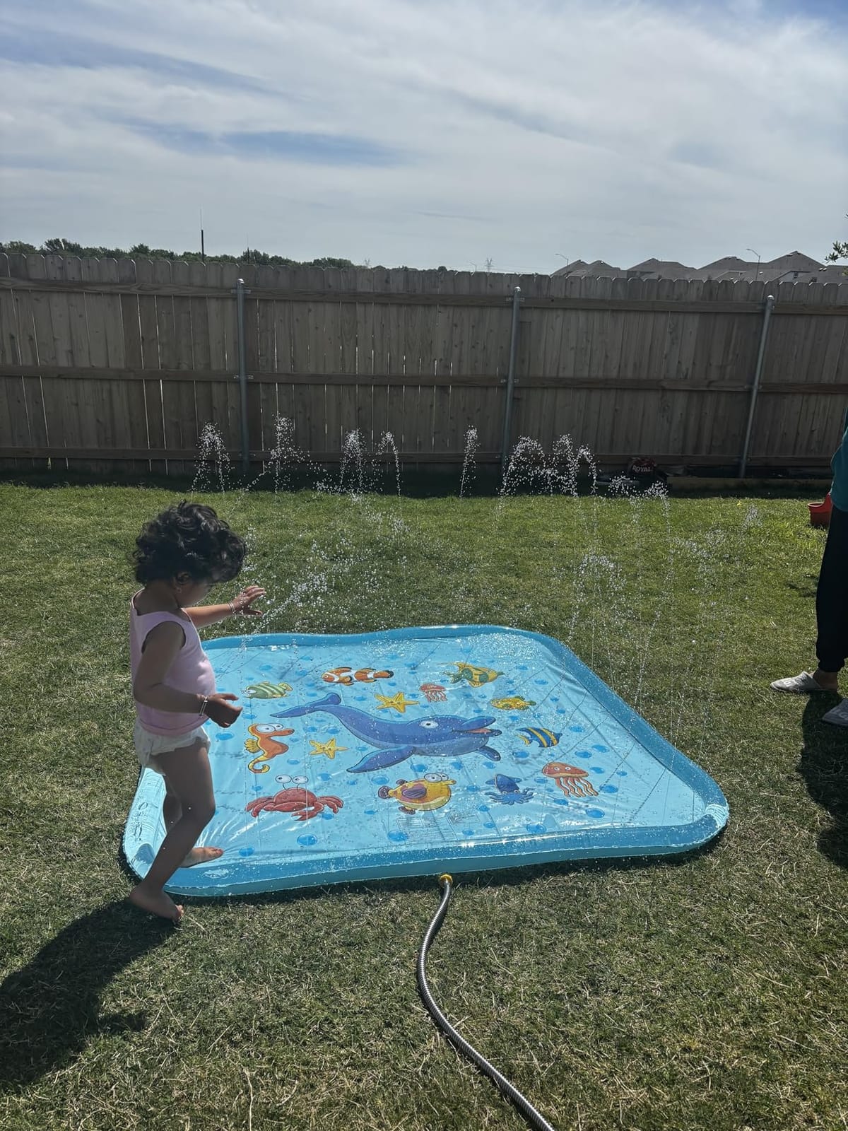 Growsland Splash Pad for Toddlers, Outdoor Sprinkler for Kids, 67