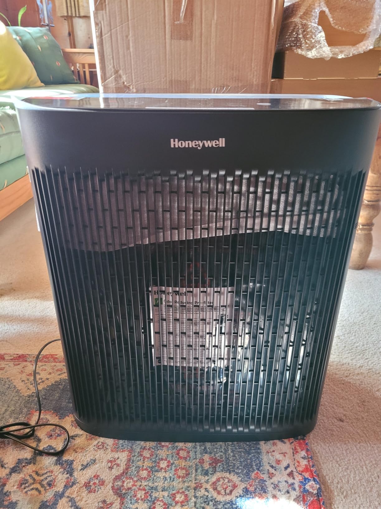 Honeywell HEPA Air Purifier for Home and Extra Large 2423 Ft² Rooms, Black customer photo 1