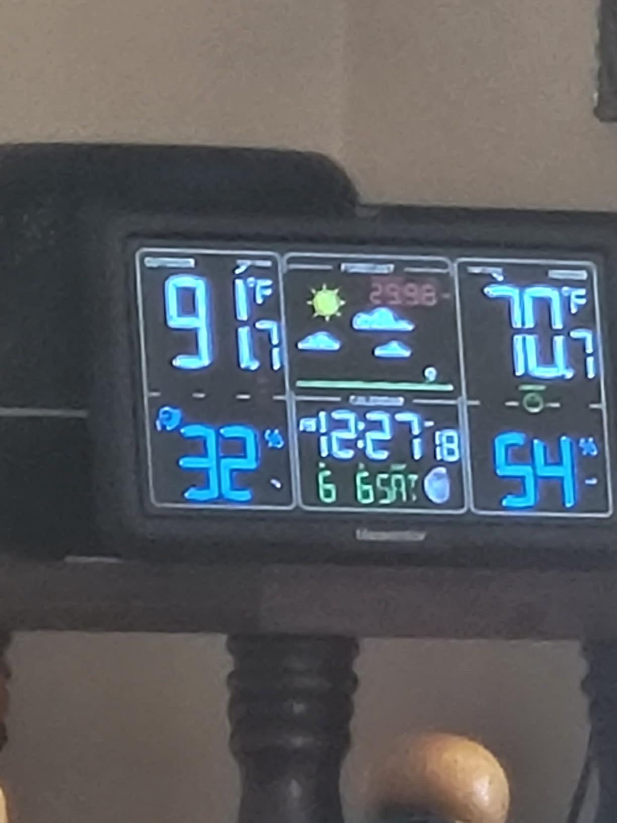 Newentor Weather Station Wireless Indoor Outdoor, Black, 1 Sensor customer photo 1