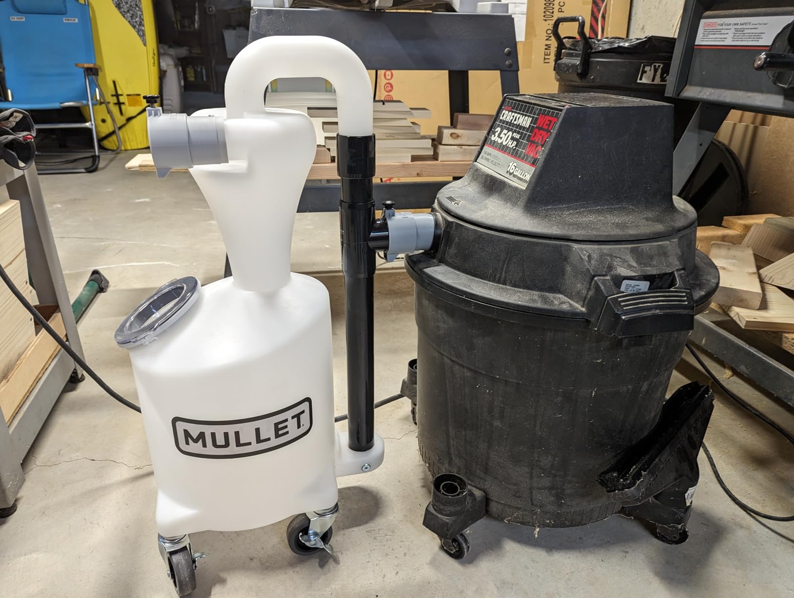 Mullet Cyclone Dust Collector, High-Speed Separator for Shop Vac customer photo 2