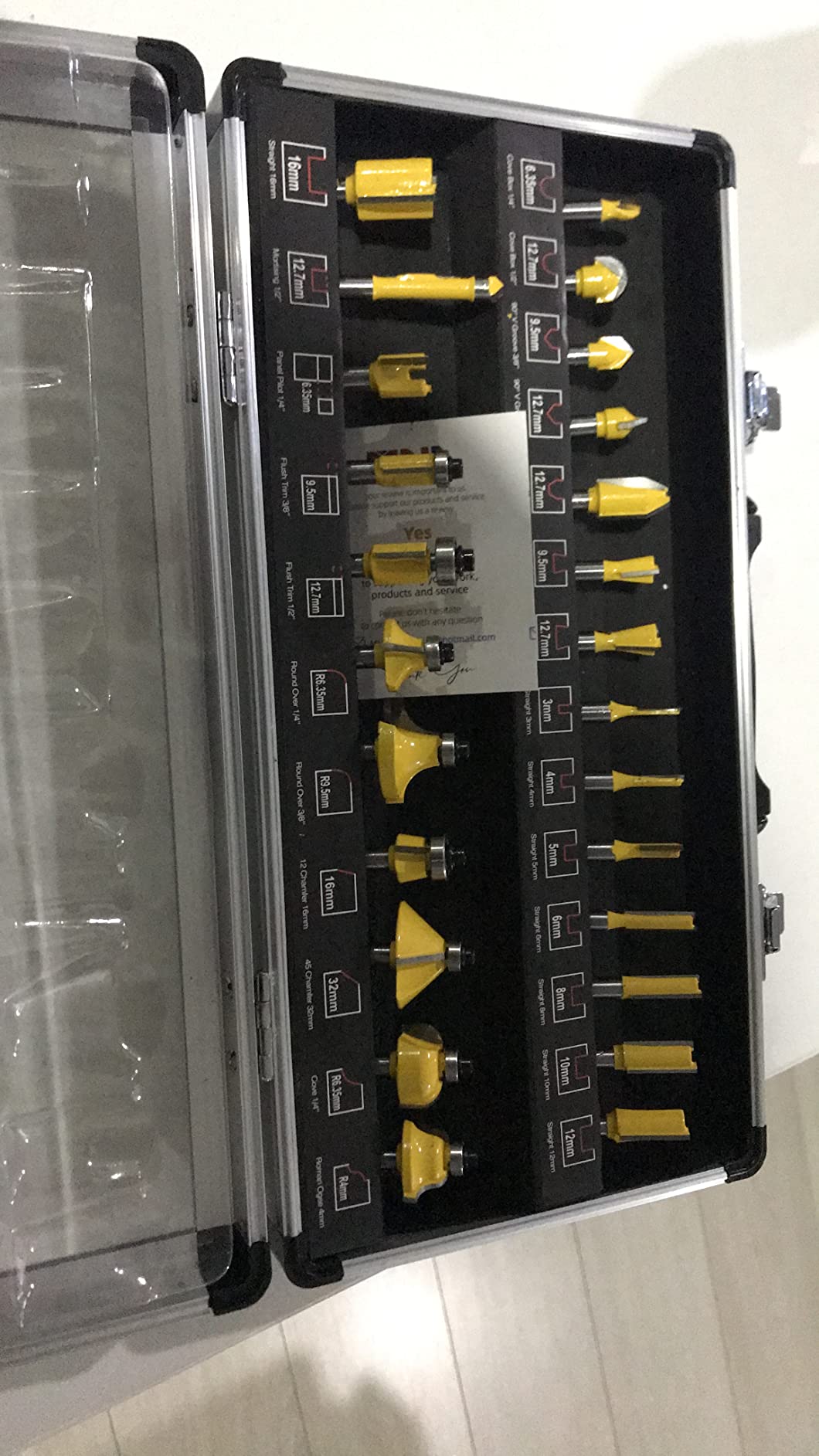 MNA Router Bit Set 25 Pieces 1/4 Inch customer photo 2