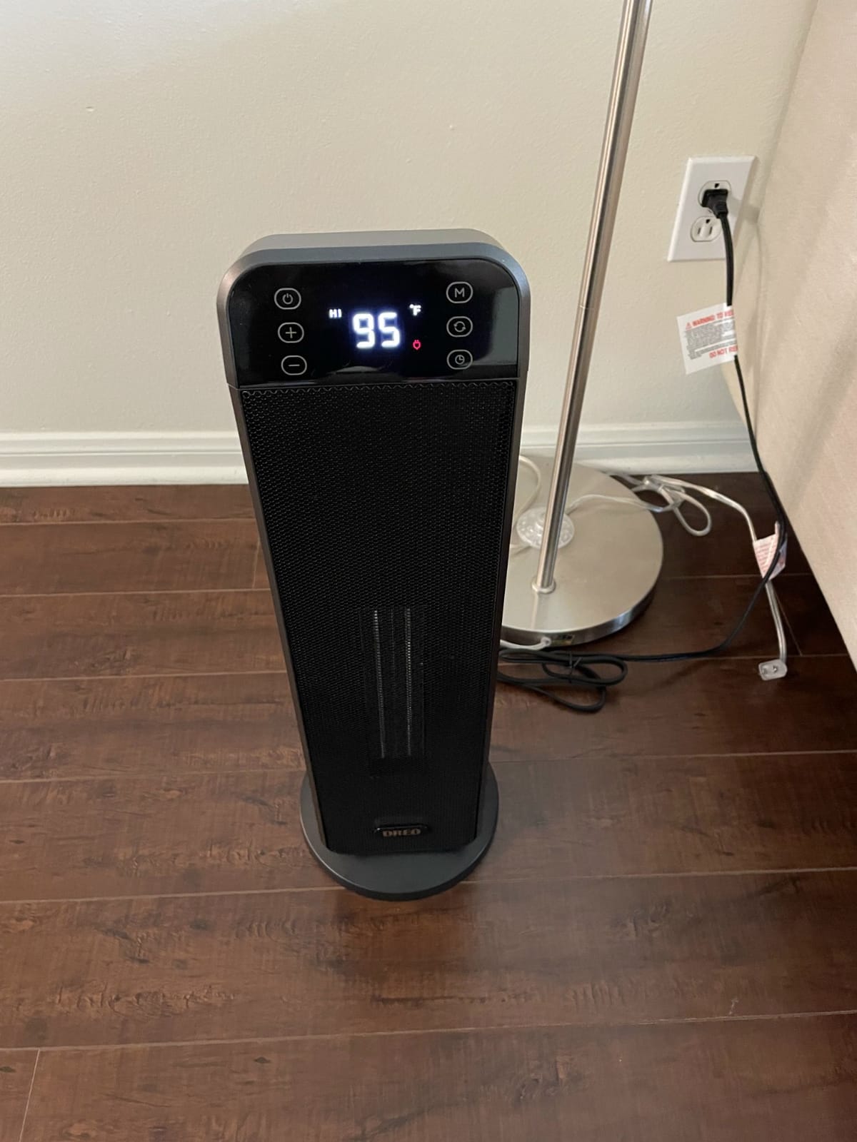 DREO Ceramic Space Heater for Indoor Use 25 Inch, Remote and Thermostat customer photo 2