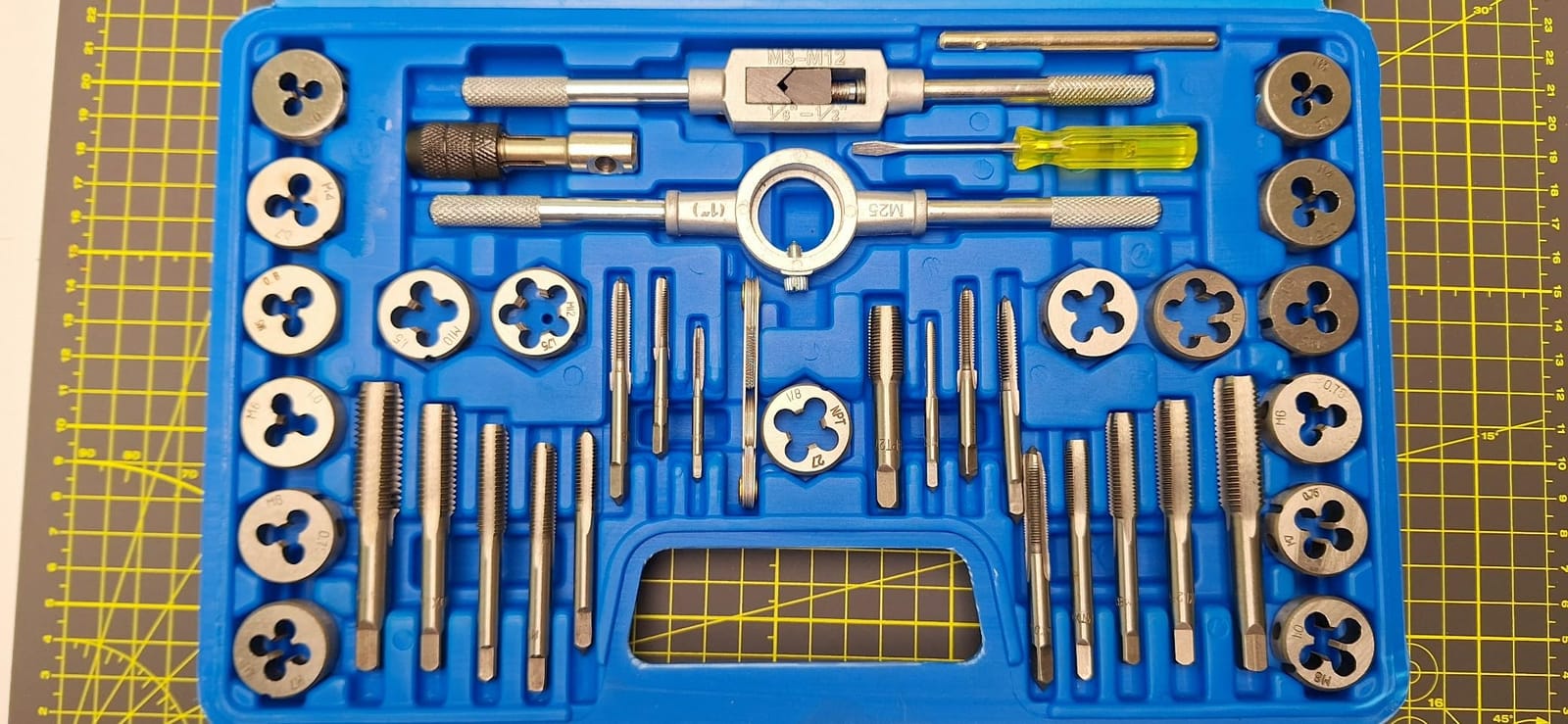 Anfrere 80pcs Tap and Die Set for Cutting External and Internal Threads customer photo 2