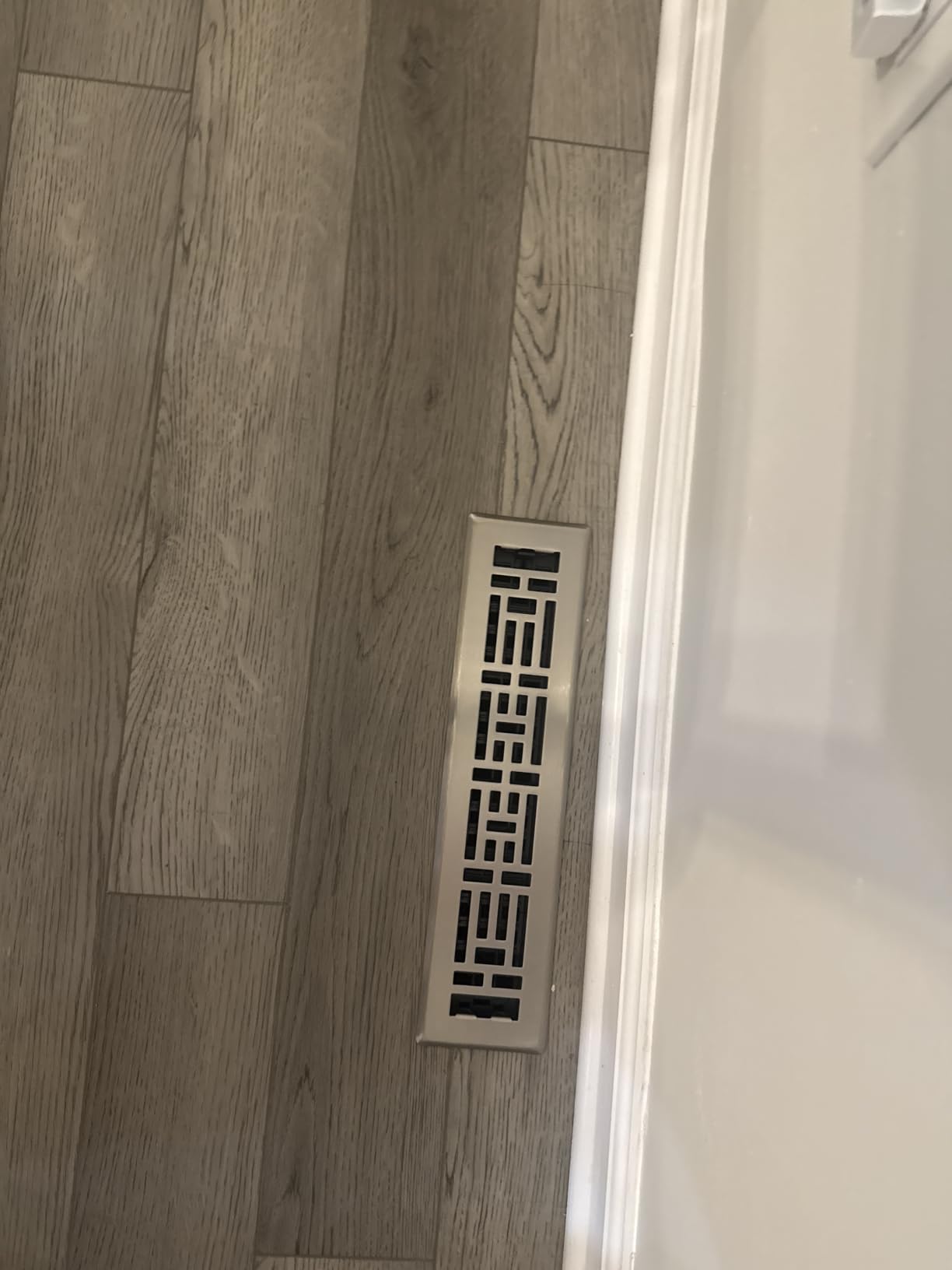 Decor Grates AJH414-BLK Oriental Floor Register, 4x14 Inches, Textured Black customer photo 2