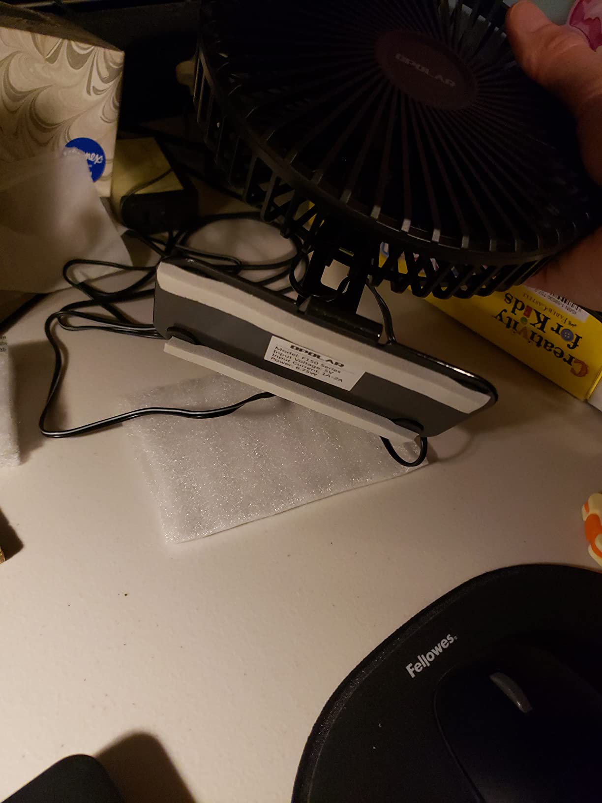 SLENPET 6-inch USB Small Desk Fan, 4 Speeds, Powerful Desktop Table Fan customer photo 2