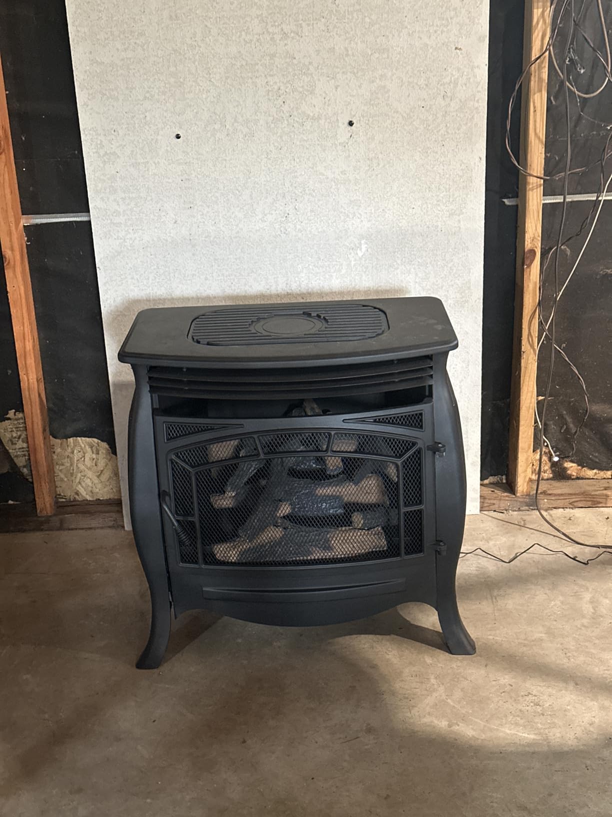 Duluth Forge Dual Fuel Ventless Gas Stove - 26,000 BTU, Remote Control, Matte Black Finish - Model# FDSR25 customer photo 2