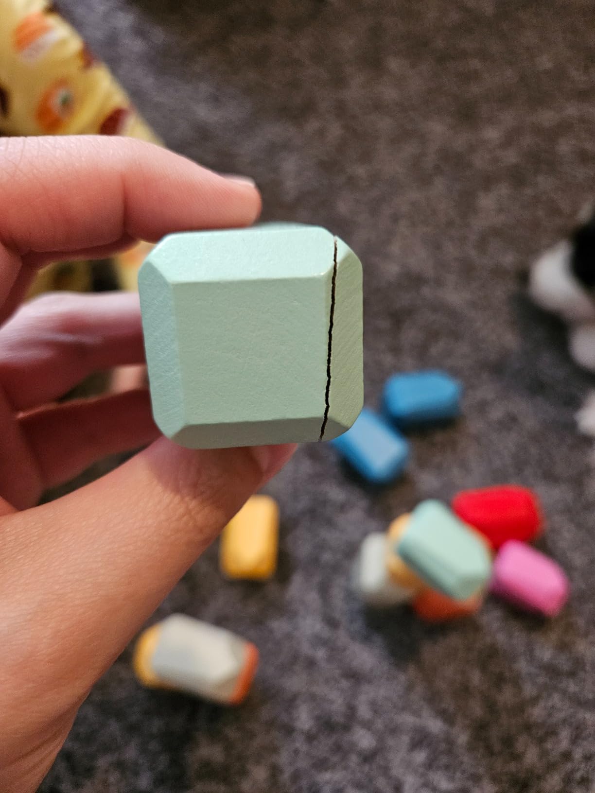 BUNMO Wooden Blocks 40 pcs, Non-Toxic Toddler Toys | Perfect as Sensory Table Stacking Rocks | Toddler Montessori Toys for Screen-Free, Hands-On Fun | Wood Blocks or Stacking Stones for Building customer photo 1