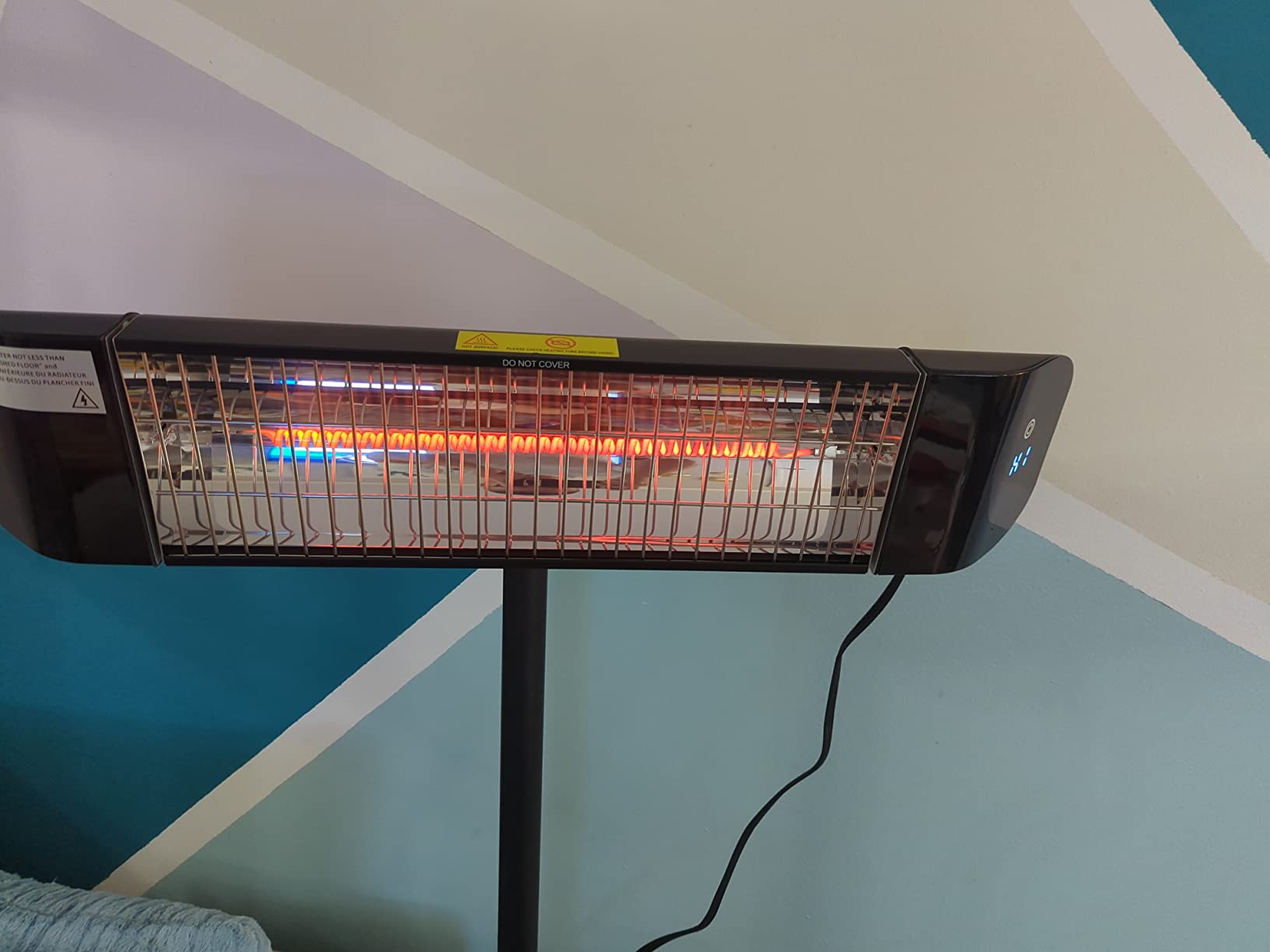 Paraheeter Outdoor Electric Infrared Patio Heater, 1500W customer photo 1