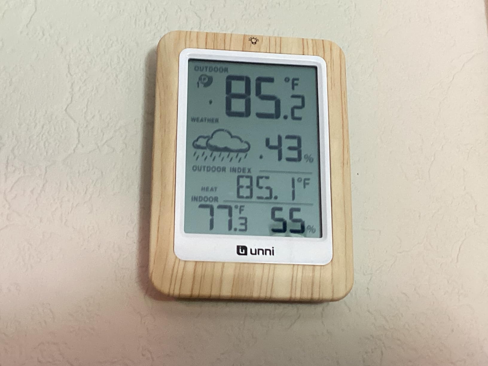 Indoor Outdoor Thermometer Hygrometer Wireless Weather Station, Temperature Humidity Monitor Battery Powered Inside Outside Thermometers with 330ft Range Remote Sensor and Backlight Display customer photo 2