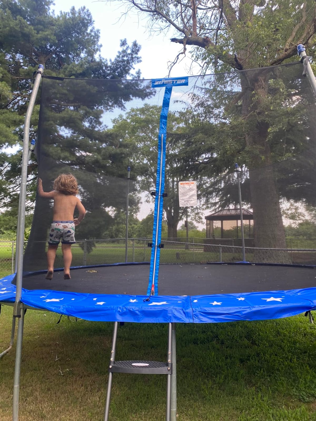Trampoline Net Replacement Safety Trampoline Net for 6 Straight Poles customer photo 2