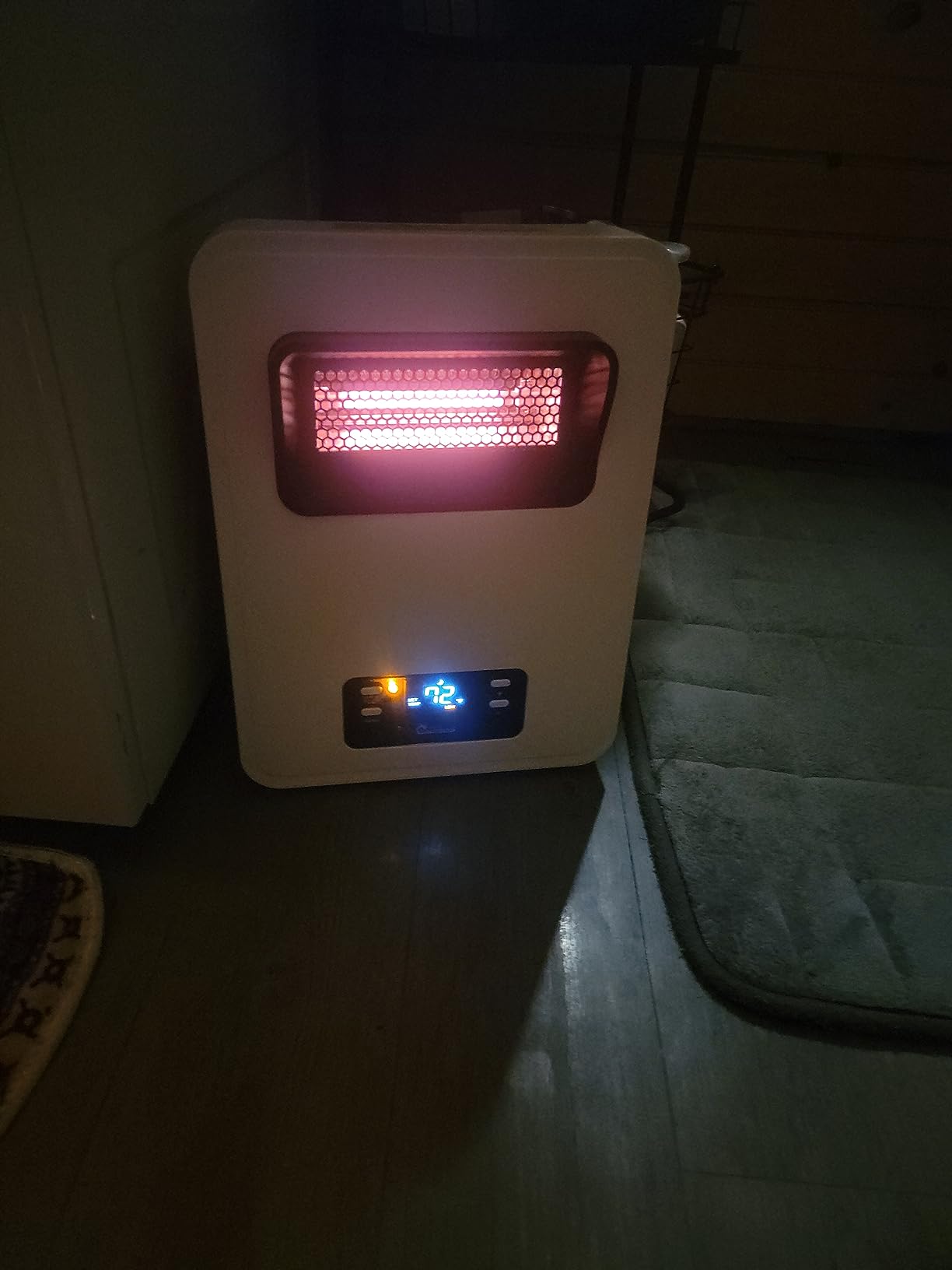Dr. Infrared Heater Ecoheat Wall Hung or Wall Mounted Electric Space Heater, Dual System with Infrared and Fan Forced, Remote Control, 1500W, White customer photo 1