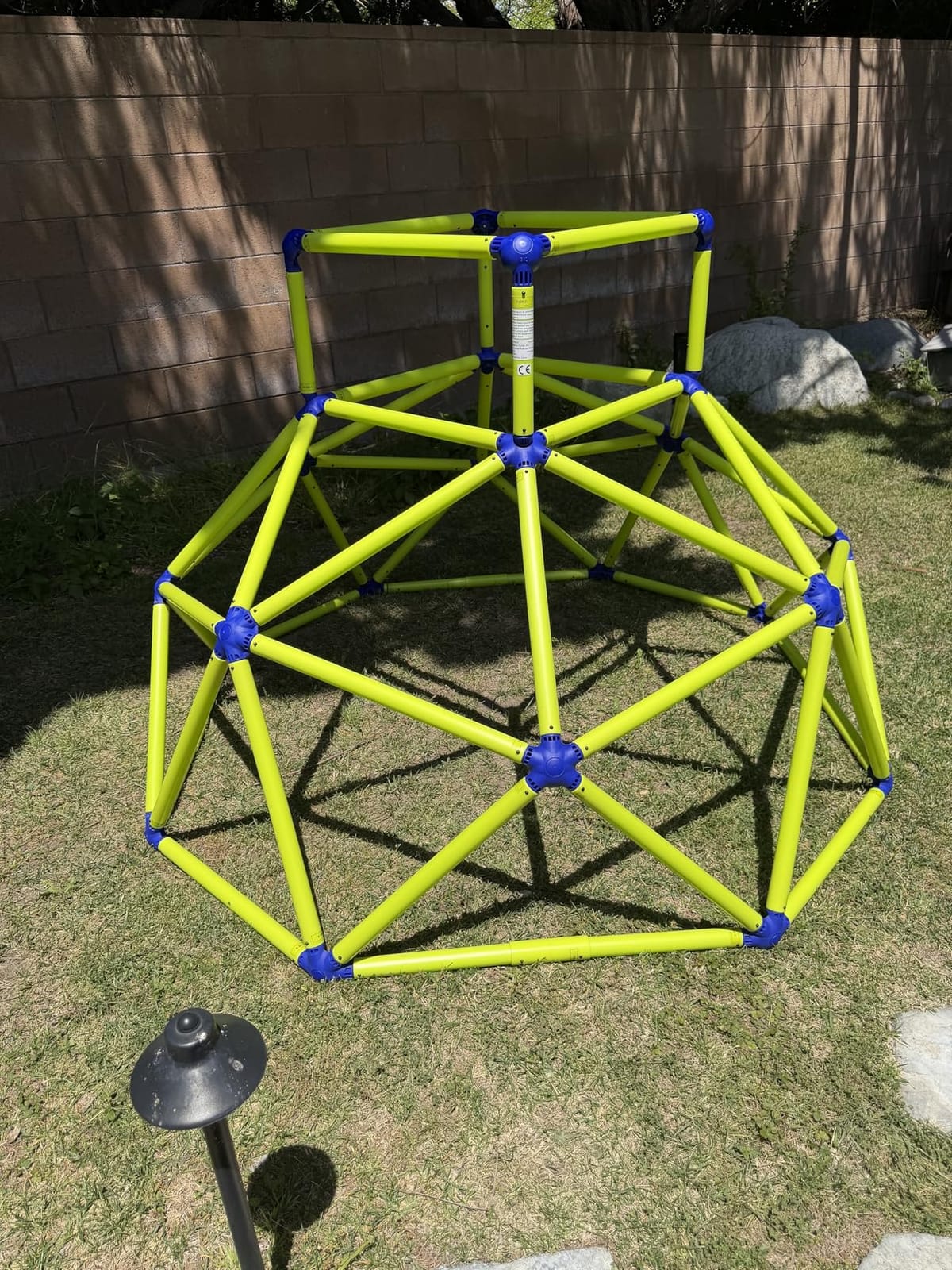 Eezy Peezy Mega Pyramid Monkey Bars Climbing Tower Active Outdoor Fun for Kids Ages 3 to 8 Years Old, Blue/Green customer photo 1