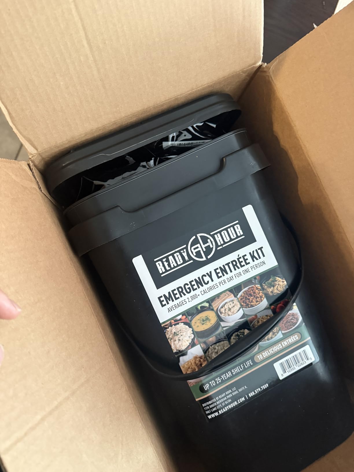 Ready Hour 120 Serving Entree Bucket-Freeze Dried Emergency Food Supply-Survival Meals with Long Shelf Life-Prepper Essentials for Disaster, Camping, Hiking, or Outdoor Use customer photo 2