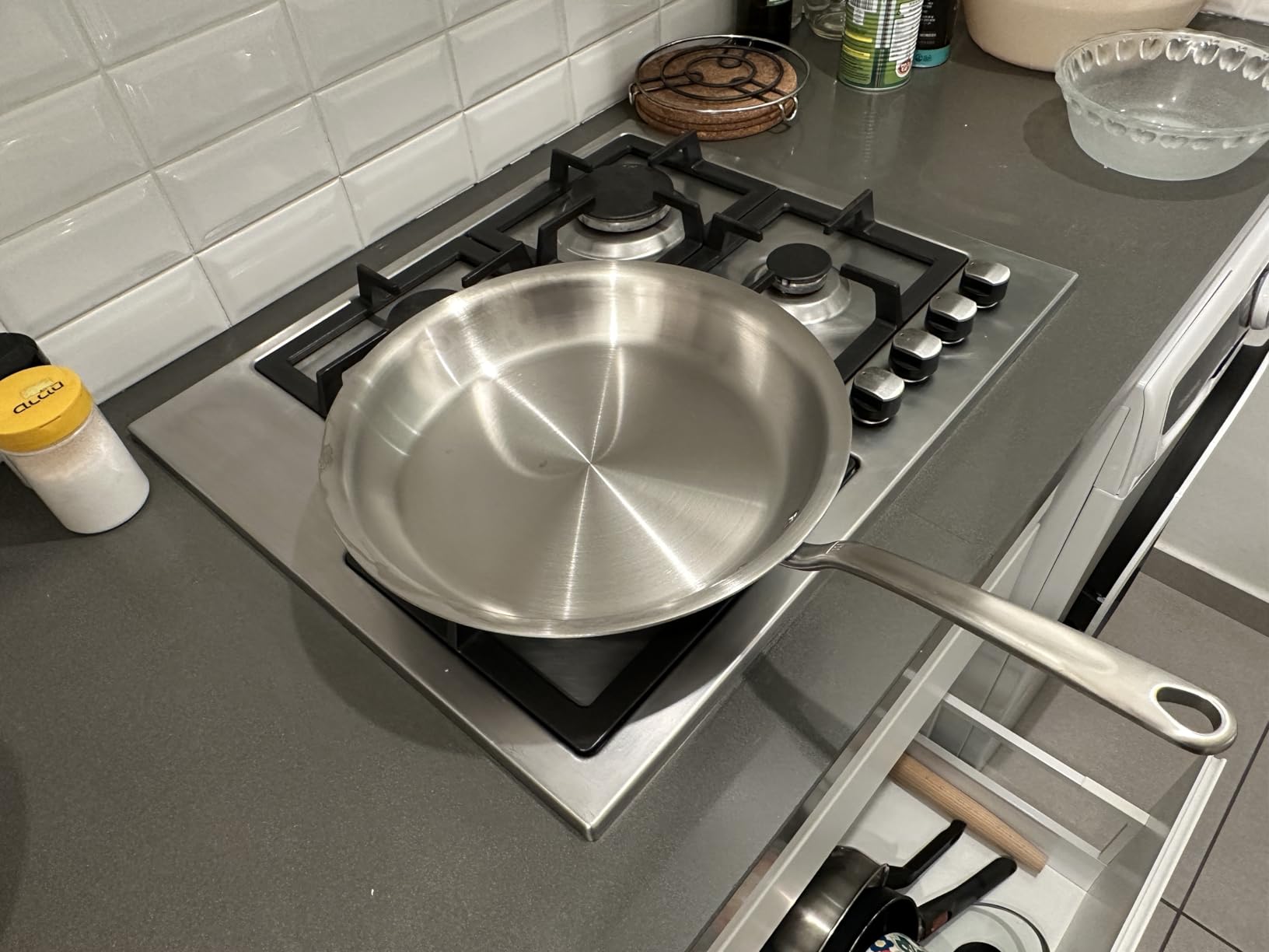 Made In Cookware - 12-Inch Stainless Steel Frying Pan - 5 Ply Stainless Clad - Professional Cookware - Crafted in Italy - Induction Compatible customer photo 2