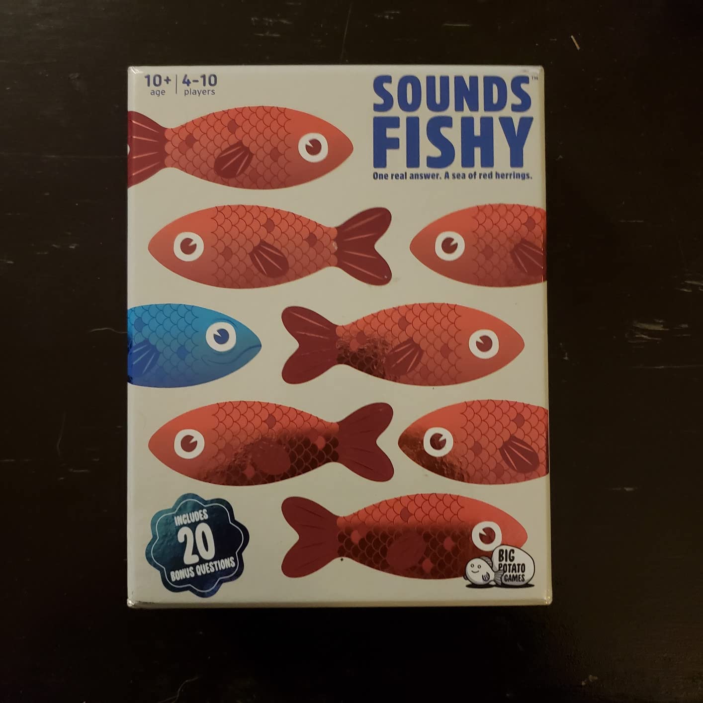 Sounds Fishy: Funny Bluffing Trivia Board Game for Families, 4-10 Players customer photo 1
