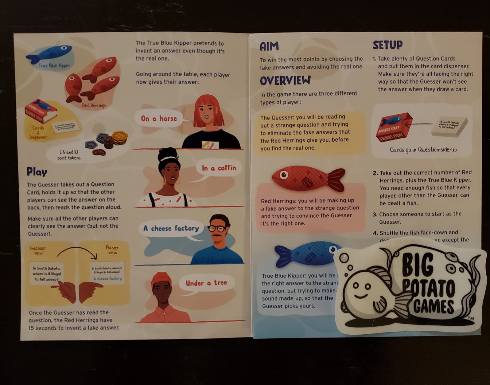 Sounds Fishy: Funny Bluffing Trivia Board Game for Families, 4-10 Players customer photo 2