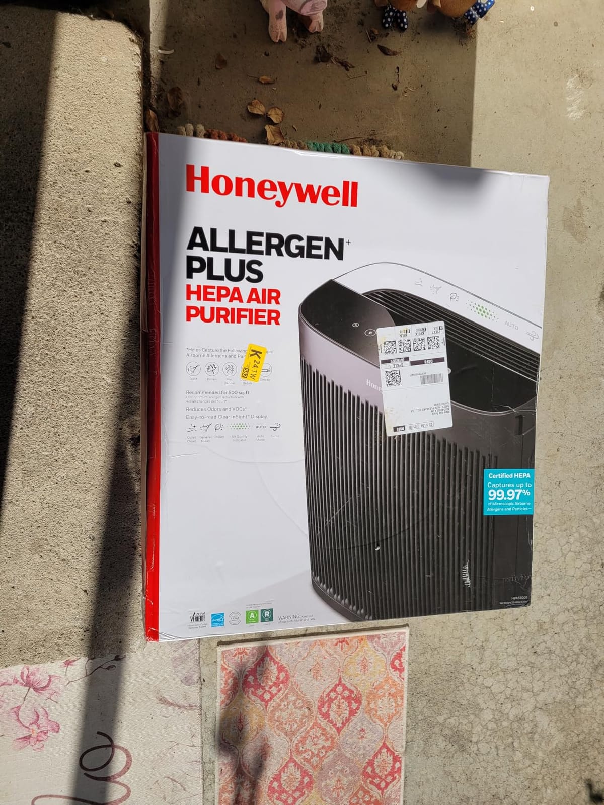Honeywell HEPA Air Purifier for Home and Large 1700 ft² Rooms, Black customer photo 1